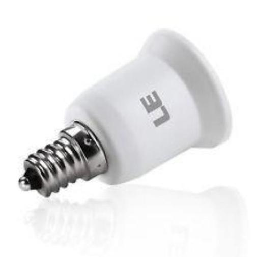thumbnail image 2 of 10-Pack E12 To E11 Candelabra Base LED Bulb Adapters – Convert Your Light Sockets 2 of 5