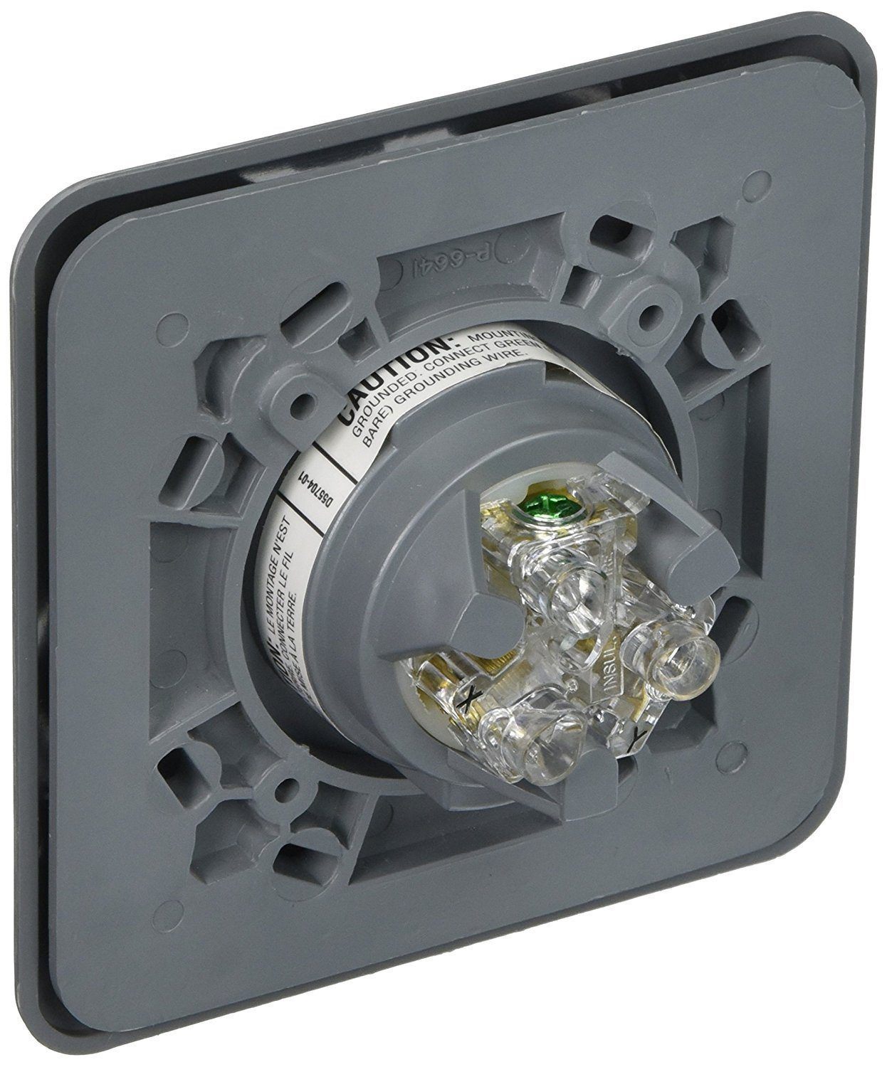 Hubbell HBL2320SR2 Locking Receptacle 2 Gang Surface Mount L6-20R Gray