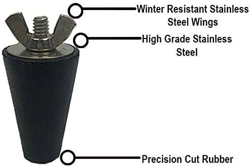 Rubber plug for Skimmer or Return Lines - Expands 1-2 Inchs for PVC Leak Detection and Troubleshooting Home & Garden > Pool & Spa Pooltone 