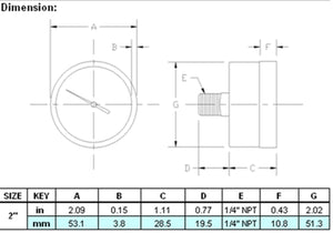 Universal replacement for Pentair 190059 Pressure Gauge Home & Garden > Pool & Spa Pentair 